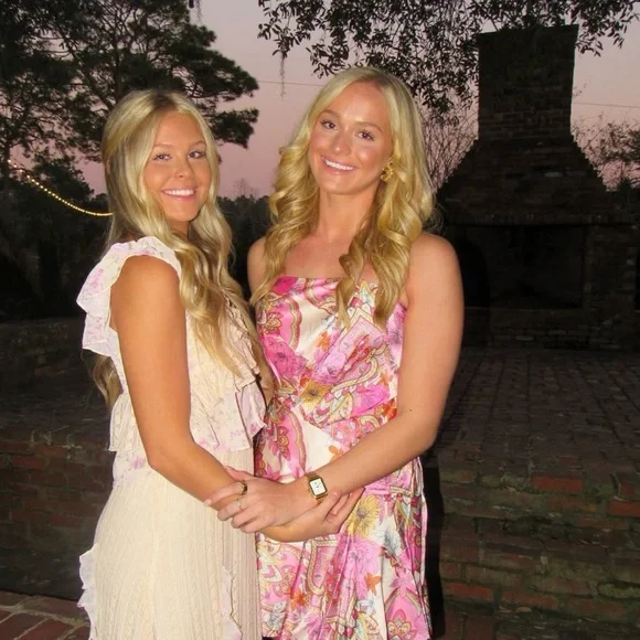 Floral Strapless Pink Paisley Sundress - Picture 5 of 7